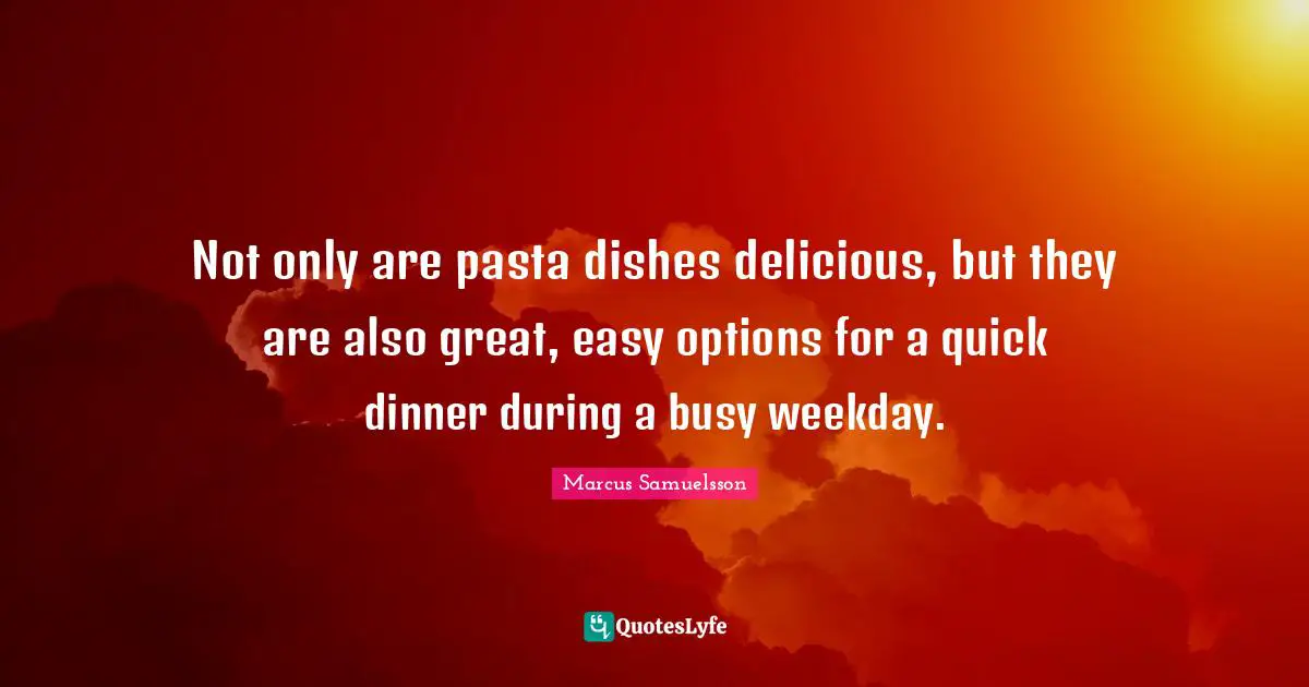 Not only are pasta dishes delicious, but they are also great, easy options for a quick dinner during a busy weekday.