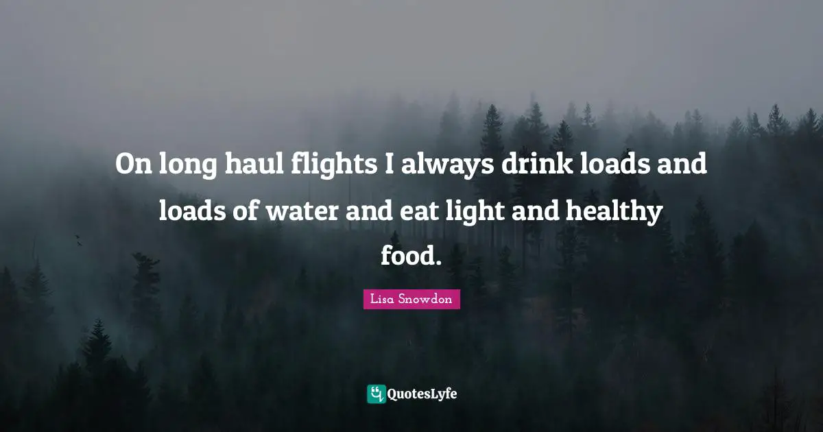 On long haul flights I always drink loads and loads of water and eat light and healthy food.