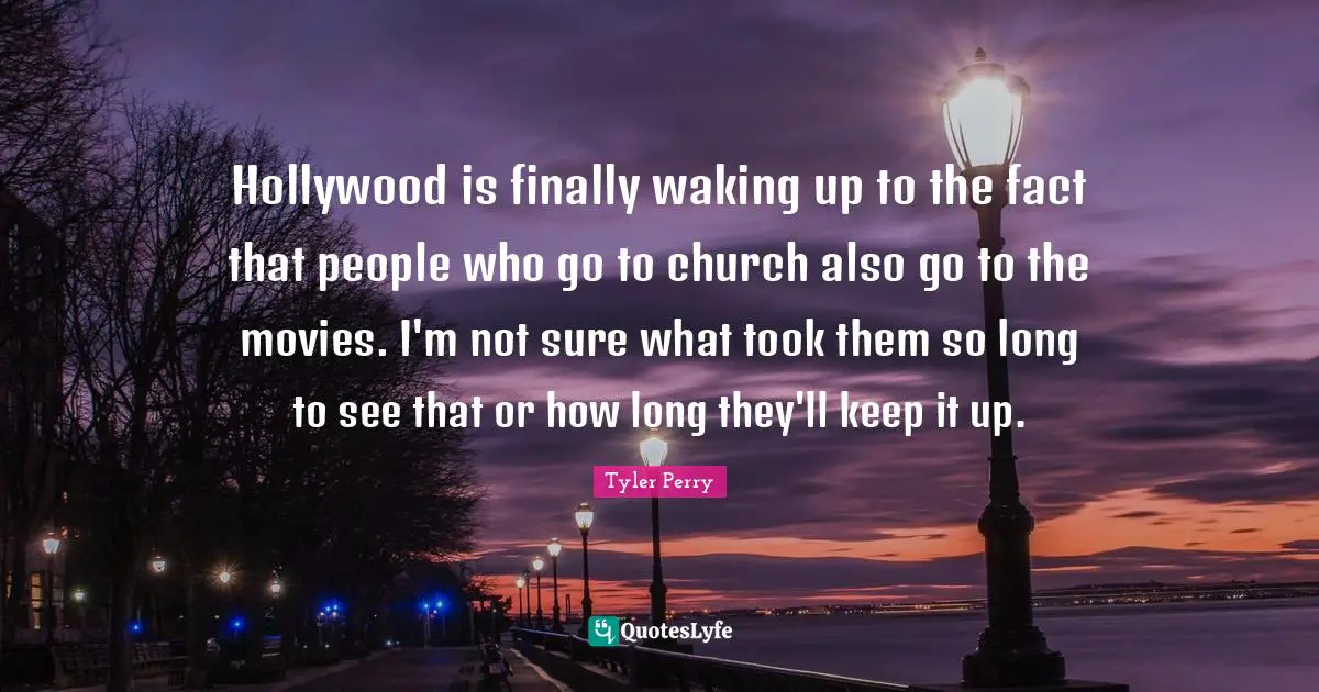 Hollywood is finally waking up to the fact that people who go to church also go to the movies. I'm not sure what took them so long to see that or how long they'll keep it up.