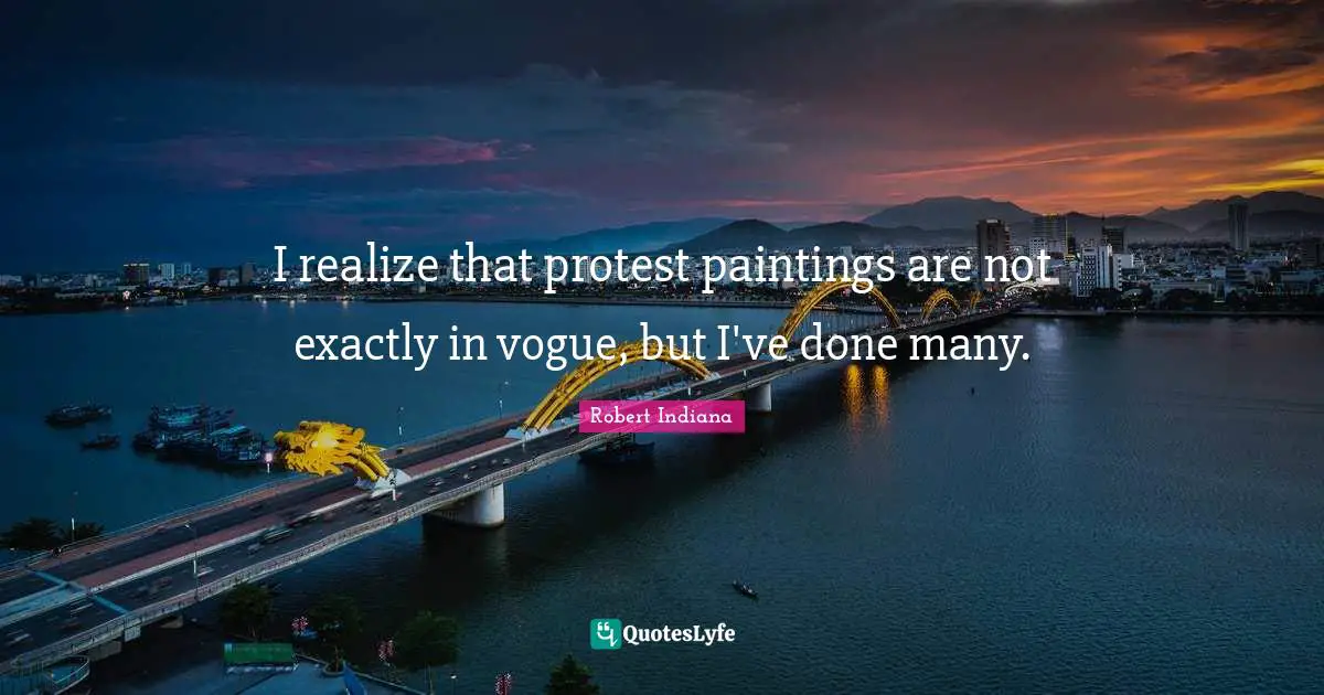 I realize that protest paintings are not exactly in vogue, but I've done many.