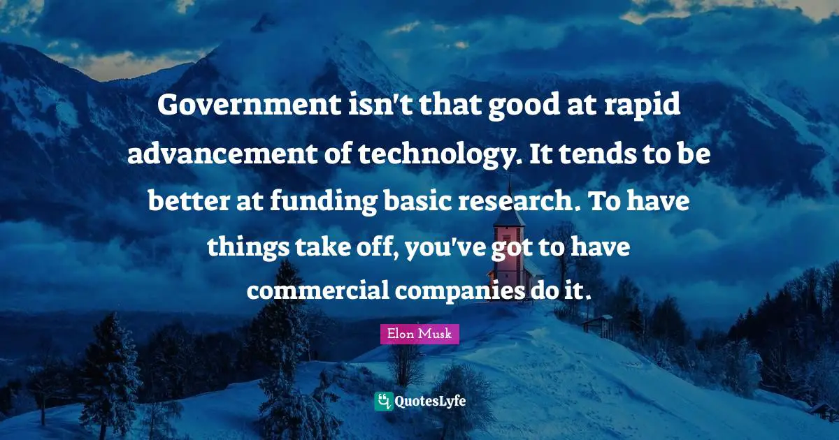 Government isn't that good at rapid advancement of technology. It tends to be better at funding basic research. To have things take off, you've got to have commercial companies do it.