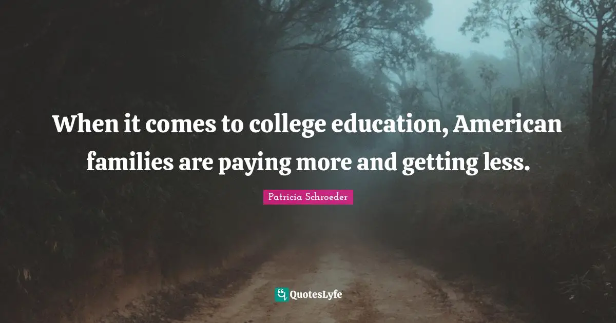 When it comes to college education, American families are paying more and getting less.