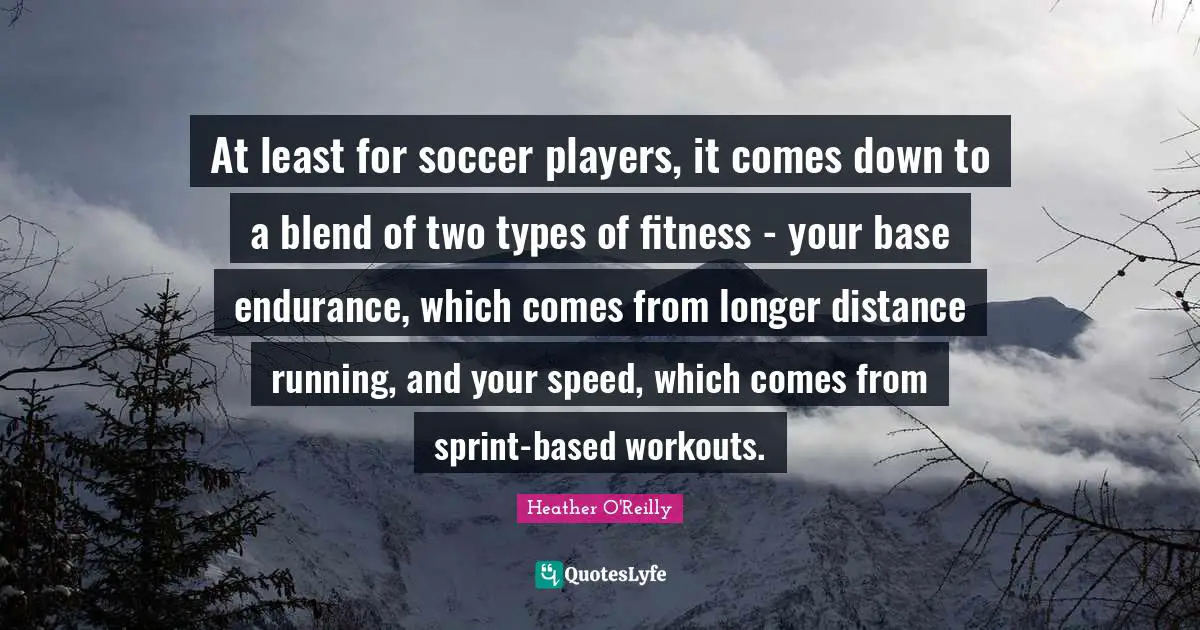 At least for soccer players, it comes down to a blend of two types of fitness - your base endurance, which comes from longer distance running, and your speed, which comes from sprint-based workouts.