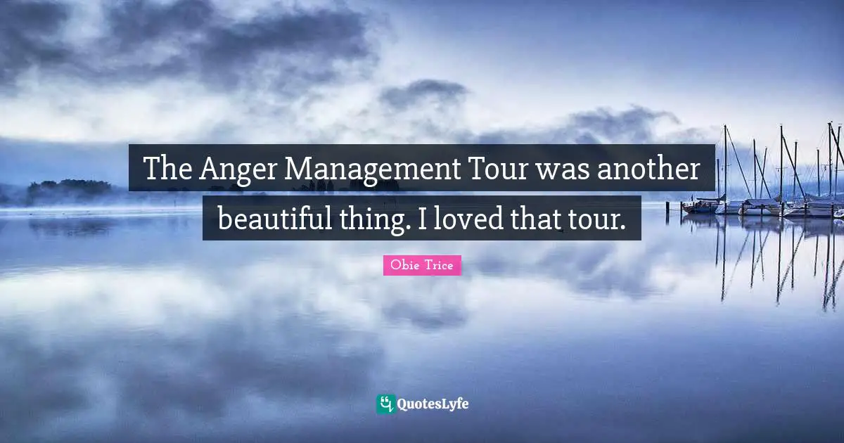 The Anger Management Tour was another beautiful thing. I loved that tour.