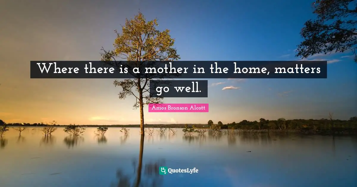 Po Bronson Quotes: "Where there is a mother in the home, matters go well."