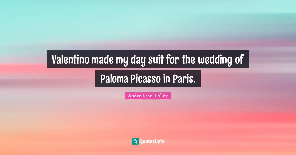 Valentino made my day suit for the wedding of Paloma Picasso in Paris.