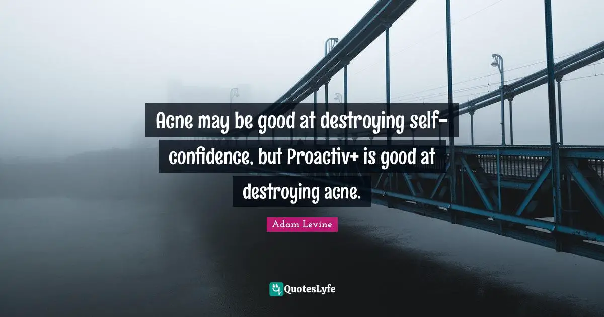 Acne may be good at destroying self-confidence, but Proactiv+ is good at destroying acne.