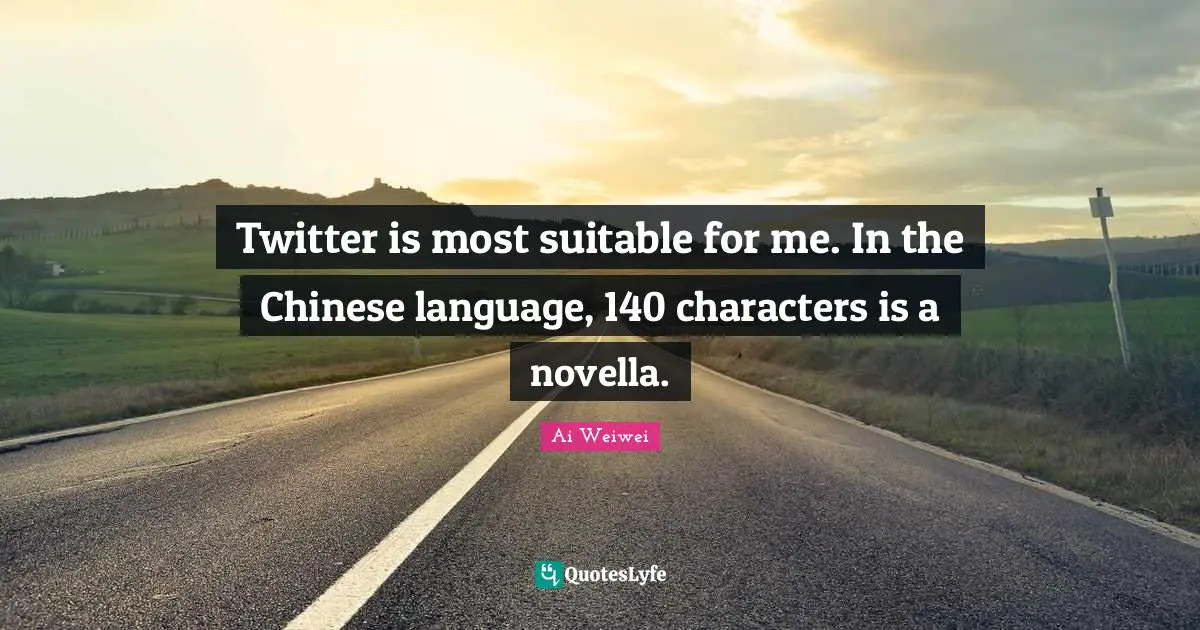 Twitter is most suitable for me. In the Chinese language, 140 characters is a novella.