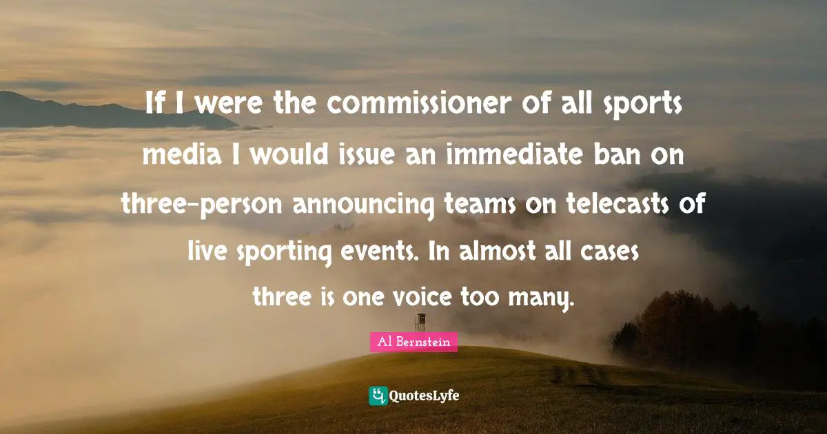 If I were the commissioner of all sports media I would issue an immediate ban on three-person announcing teams on telecasts of live sporting events. In almost all cases three is one voice too many.