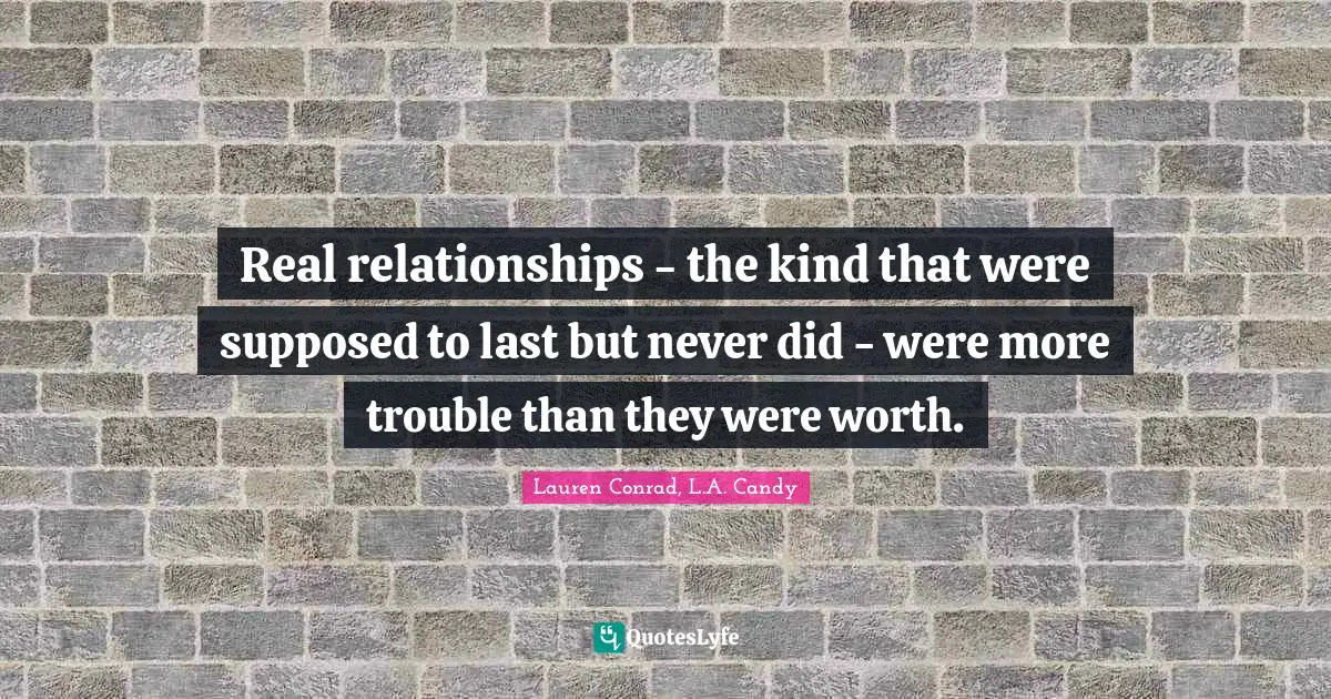 Real relationships - the kind that were supposed to last but never did - were more trouble than they were worth.