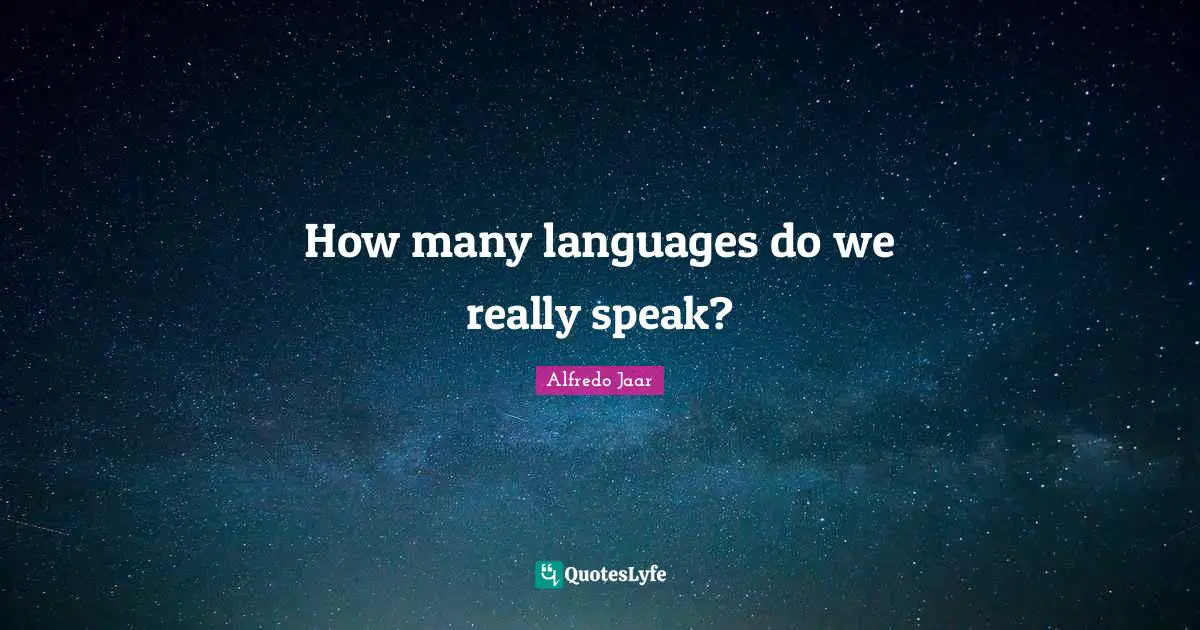 How many languages do we really speak?