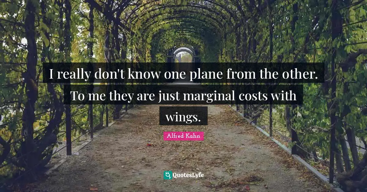 I really don't know one plane from the other. To me they are just marginal costs with wings.