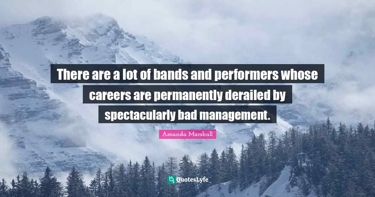 There are a lot of bands and performers whose careers are permanently derailed by spectacularly bad management.