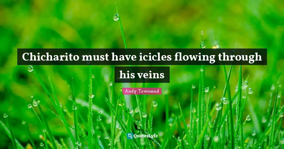 Chicharito must have icicles flowing through his veins