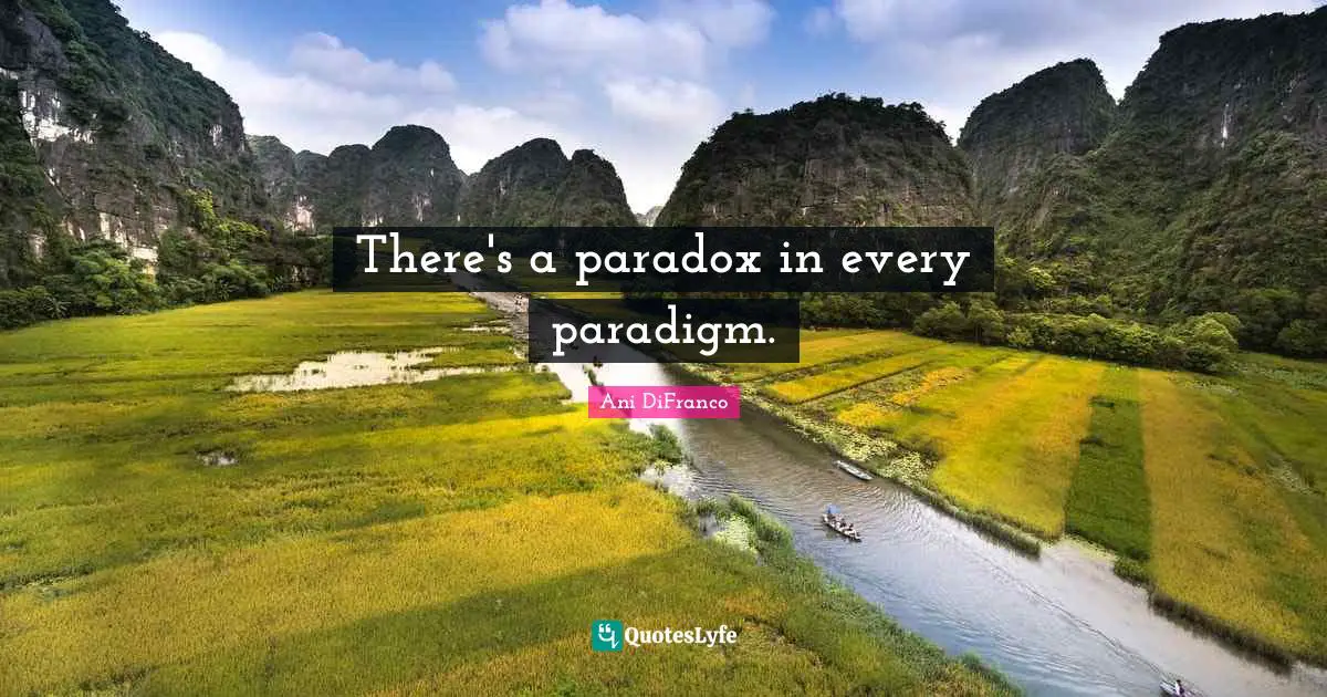 There's a paradox in every paradigm.
