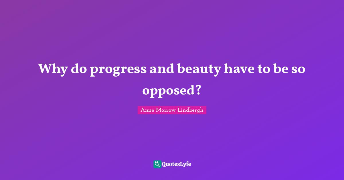 Why do progress and beauty have to be so opposed?
