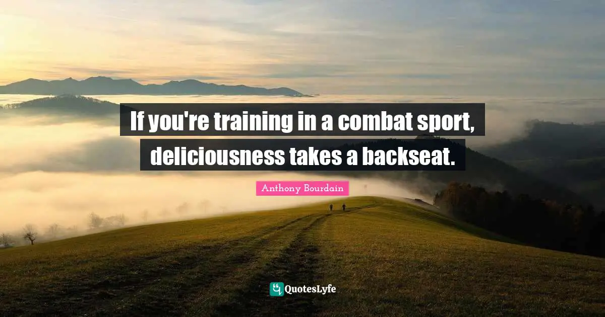 If you're training in a combat sport, deliciousness takes a backseat.