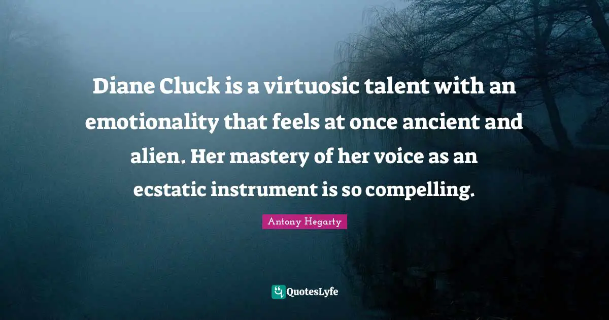 Diane Cluck is a virtuosic talent with an emotionality that feels at once ancient and alien. Her mastery of her voice as an ecstatic instrument is so compelling.