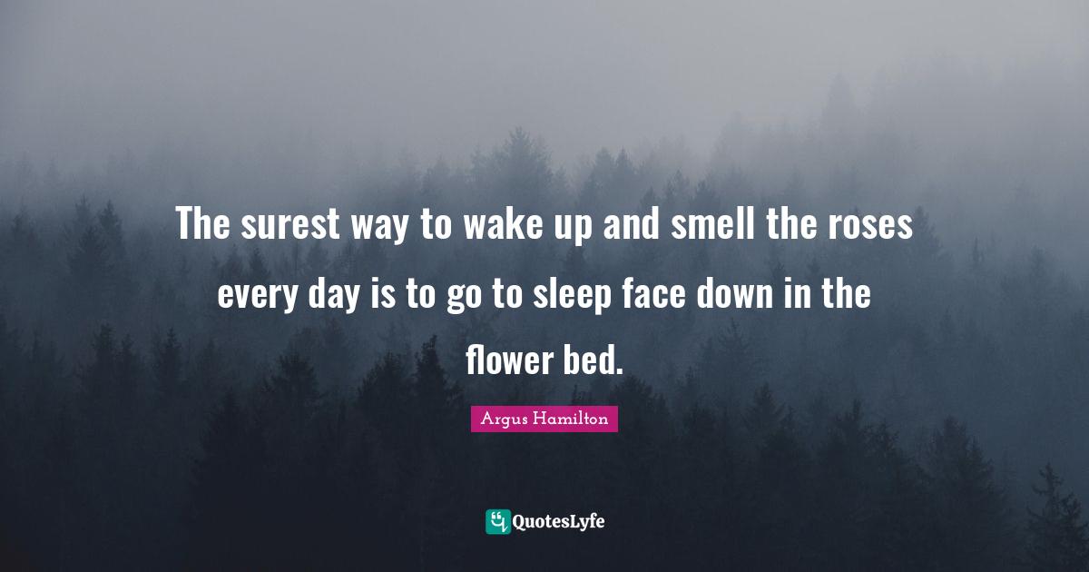 The surest way to wake up and smell the roses every day is to go to sl