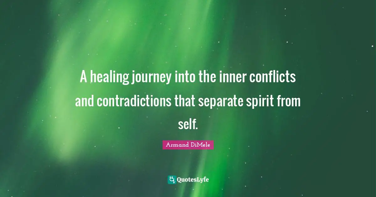 A healing journey into the inner conflicts and contradictions that separate spirit from self.