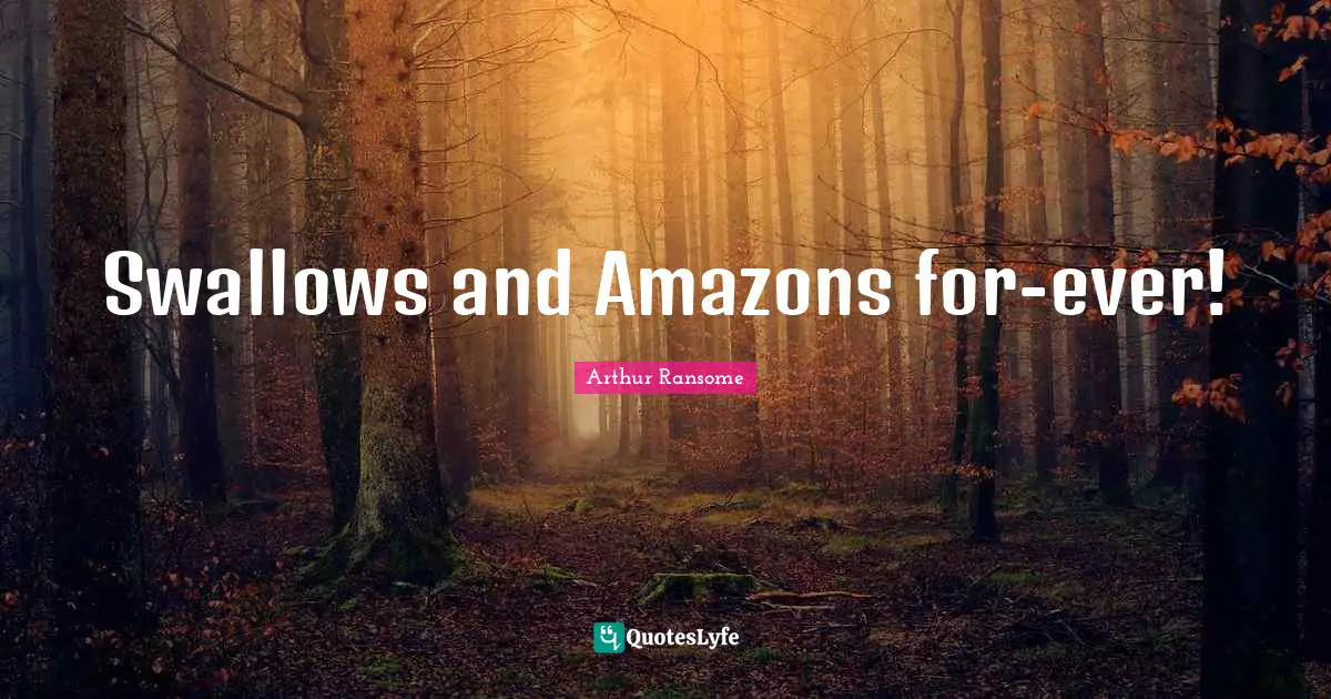 Swallows and Amazons for-ever!