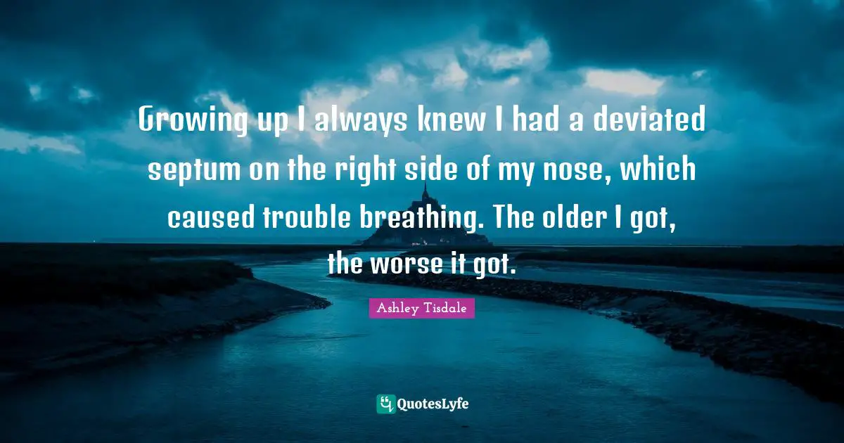 Growing up I always knew I had a deviated septum on the right side of my nose, which caused trouble breathing. The older I got, the worse it got.