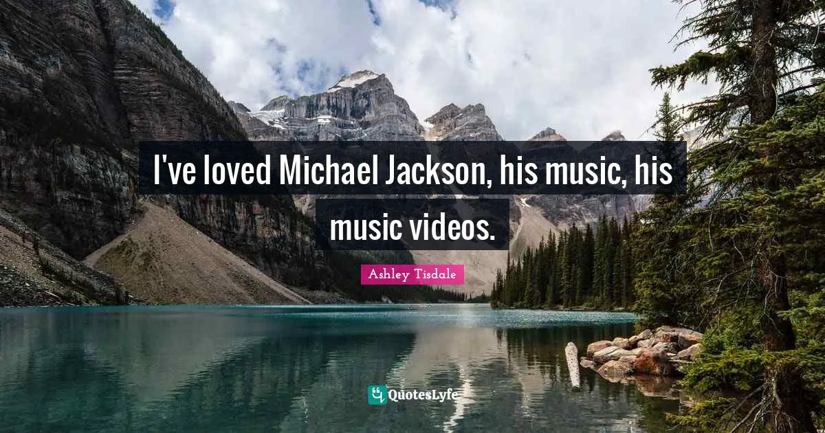 I've loved Michael Jackson, his music, his music videos.