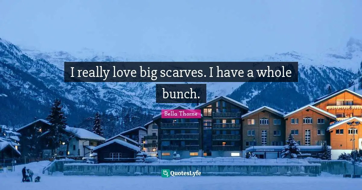 I really love big scarves. I have a whole bunch.