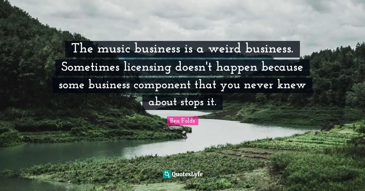The music business is a weird business. Sometimes licensing doesn't happen because some business component that you never knew about stops it.