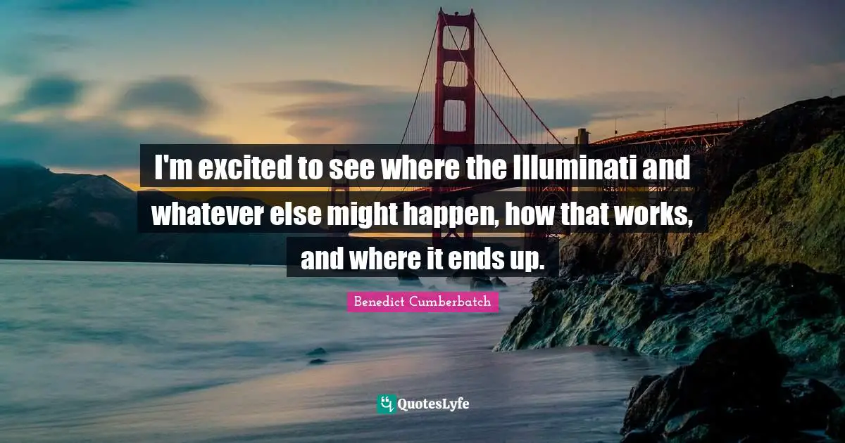 I'm excited to see where the Illuminati and whatever else might happen, how that works, and where it ends up.