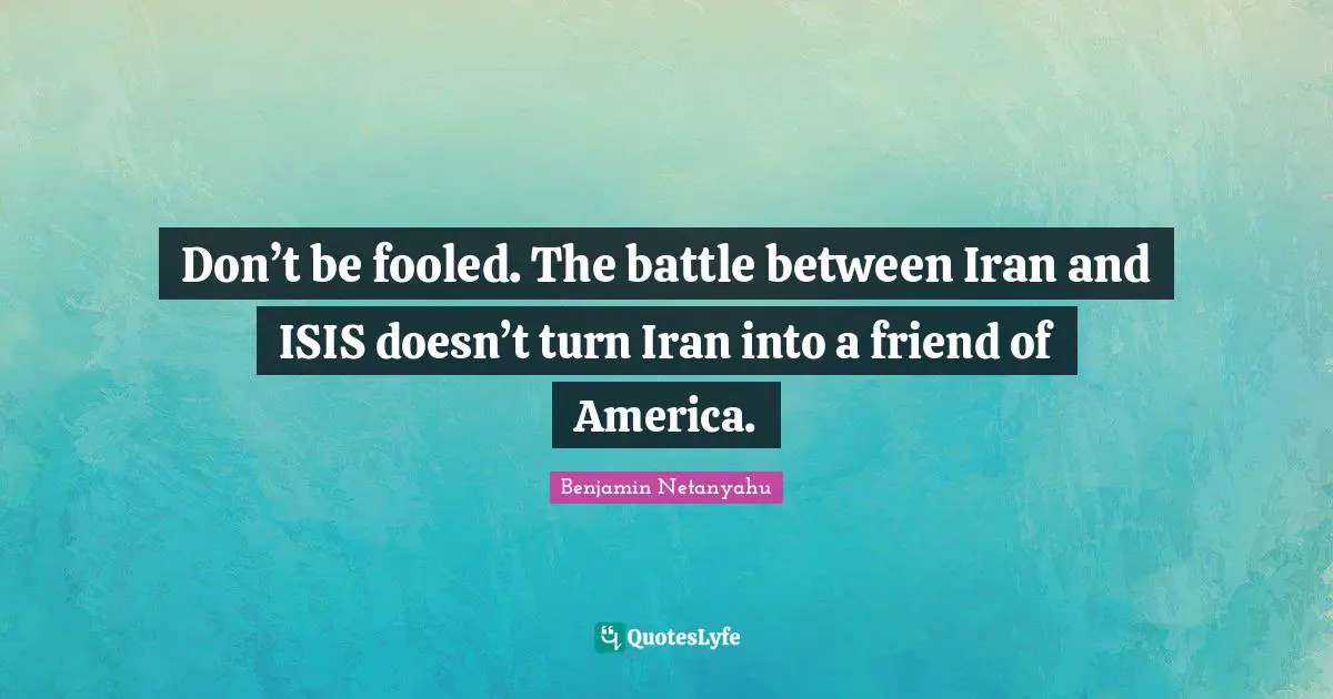 Don’t be fooled. The battle between Iran and ISIS doesn’t turn Iran into a friend of America.
