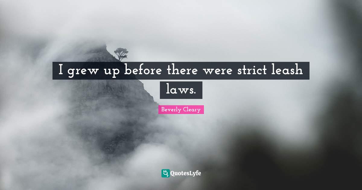 I grew up before there were strict leash laws.