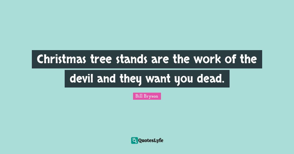 Christmas tree stands are the work of the devil and they want you dead.