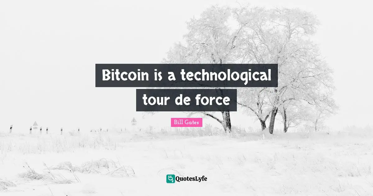 Bitcoin is a technological tour de force