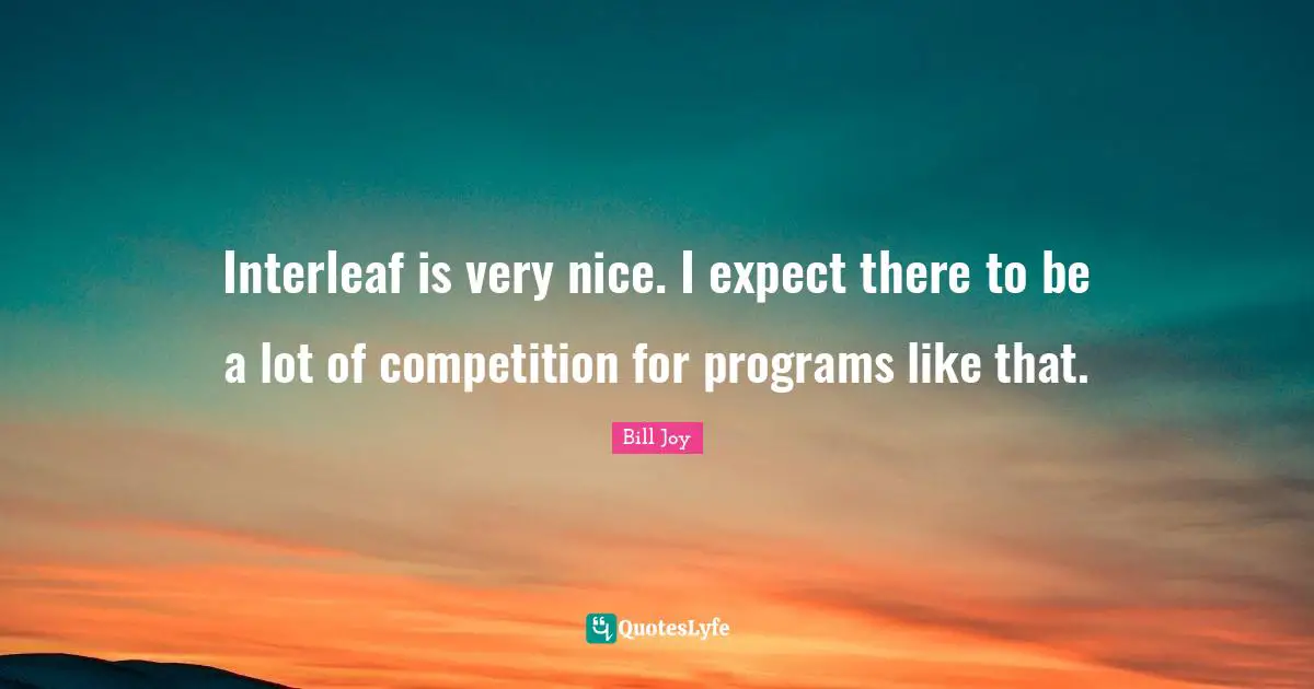 Interleaf is very nice. I expect there to be a lot of competition for programs like that.