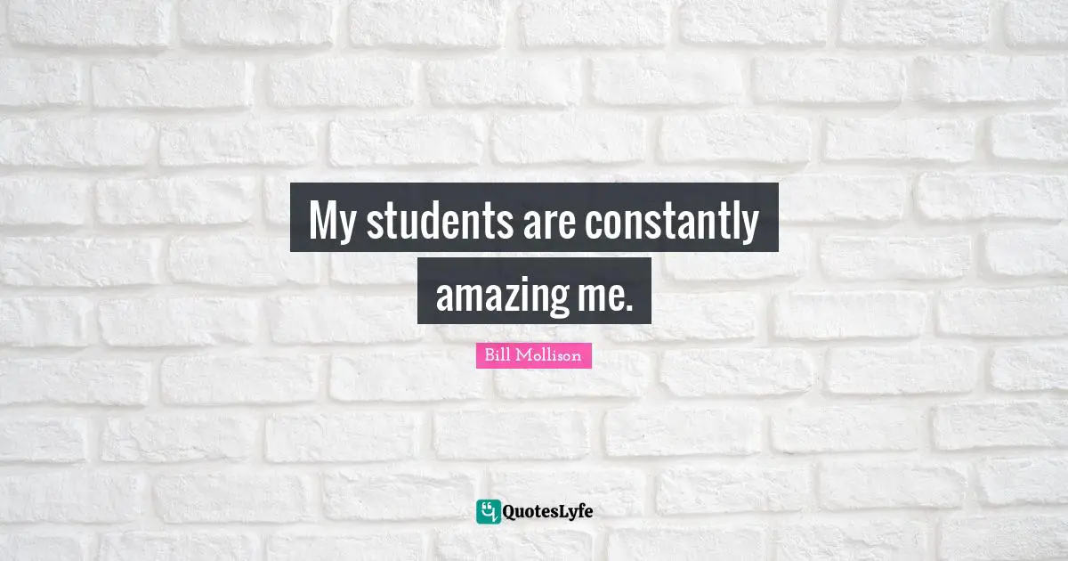 My students are constantly amazing me.