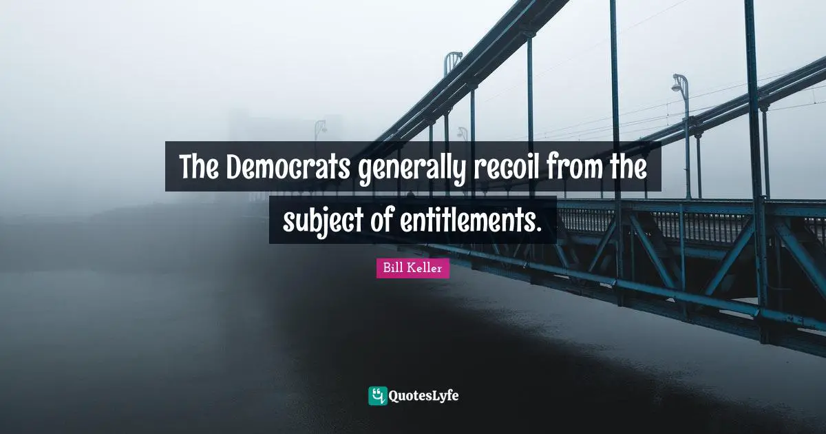 The Democrats generally recoil from the subject of entitlements.