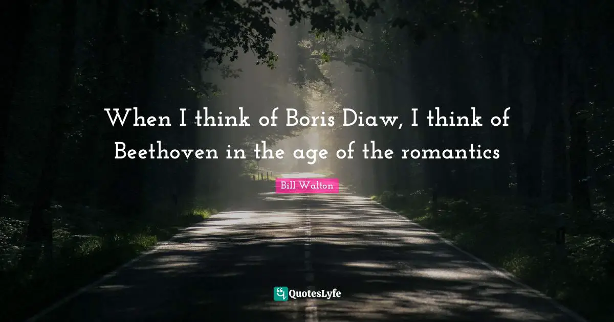 When I think of Boris Diaw, I think of Beethoven in the age of the romantics