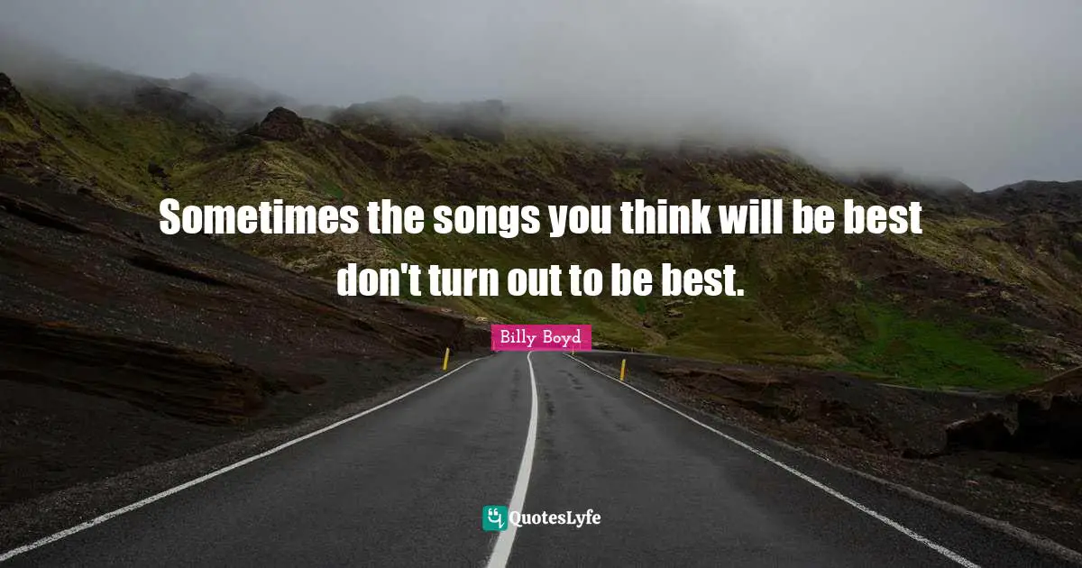 Sometimes the songs you think will be best don't turn out to be best.
