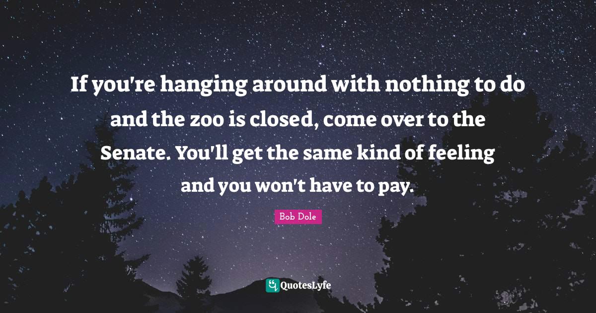 If you're hanging around with nothing to do and the zoo is closed, com