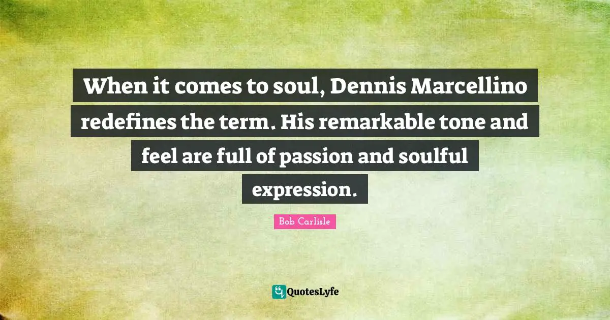 When it comes to soul, Dennis Marcellino redefines the term. His remarkable tone and feel are full of passion and soulful expression.