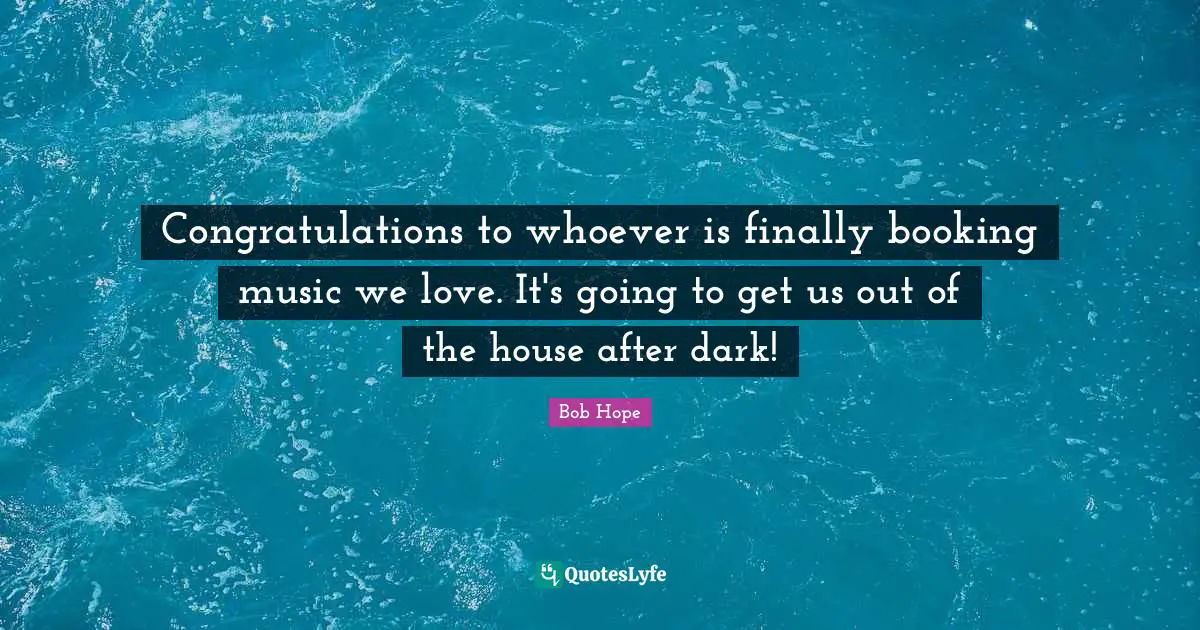 Congratulations to whoever is finally booking music we love. It's going to get us out of the house after dark!