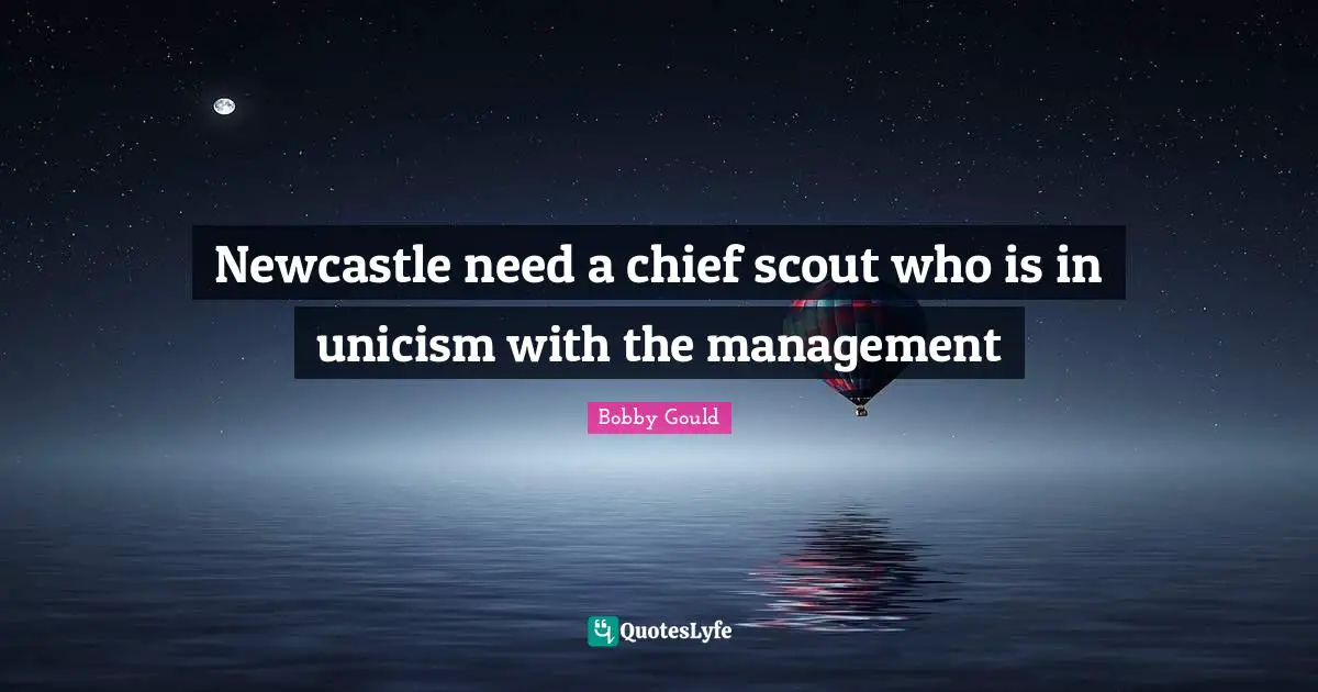 Newcastle need a chief scout who is in unicism with the management