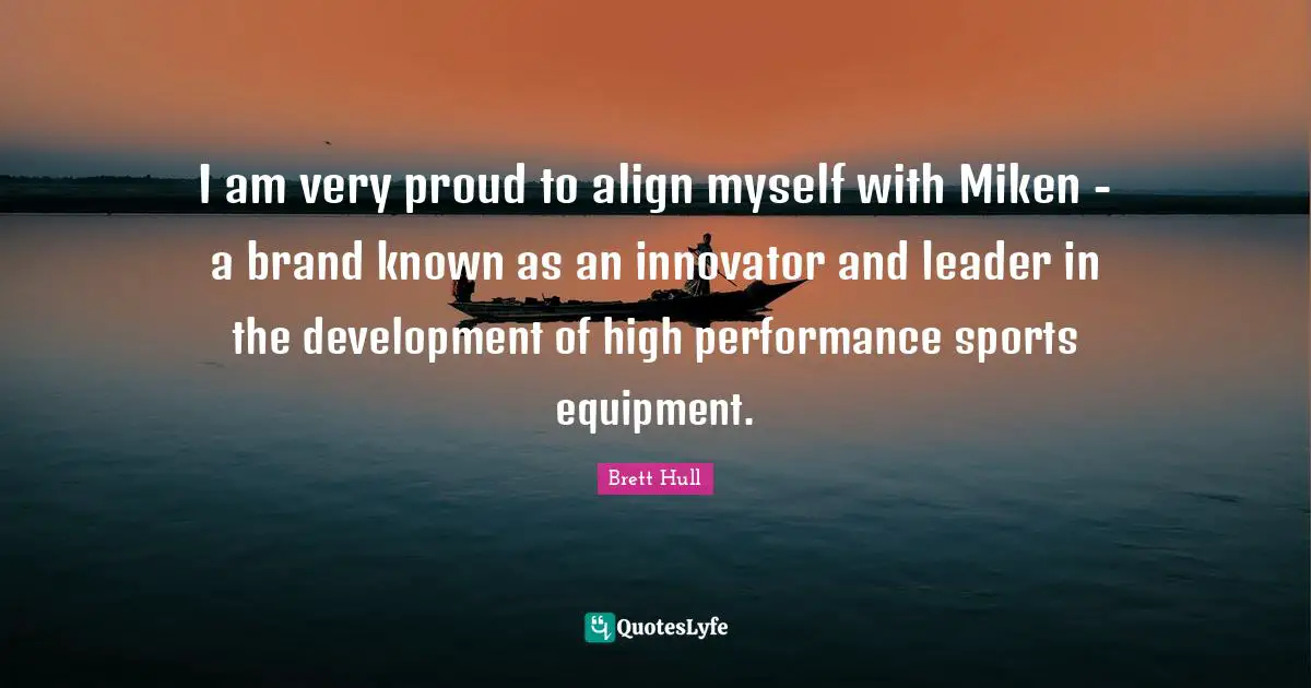 I am very proud to align myself with Miken - a brand known as an innovator and leader in the development of high performance sports equipment.