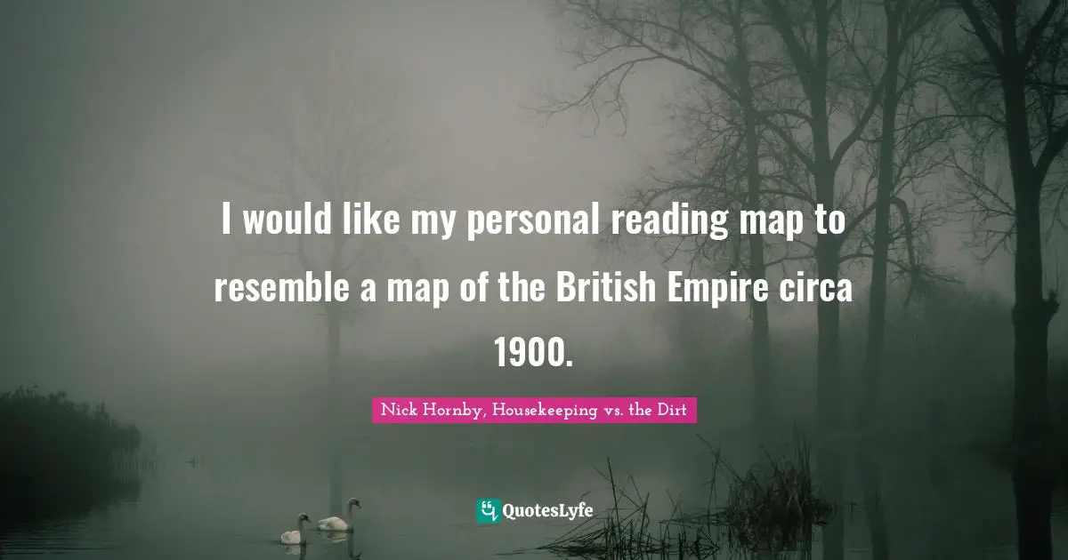 I would like my personal reading map to resemble a map of the British Empire circa 1900.