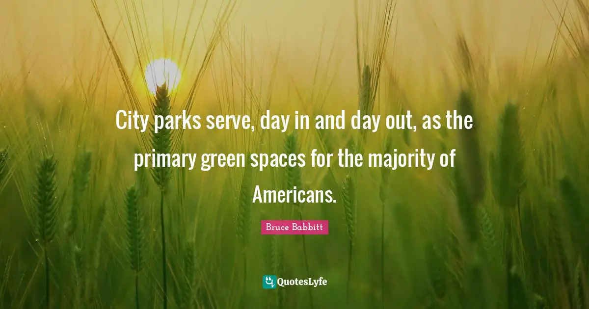 City parks serve, day in and day out, as the primary green spaces for the majority of Americans.