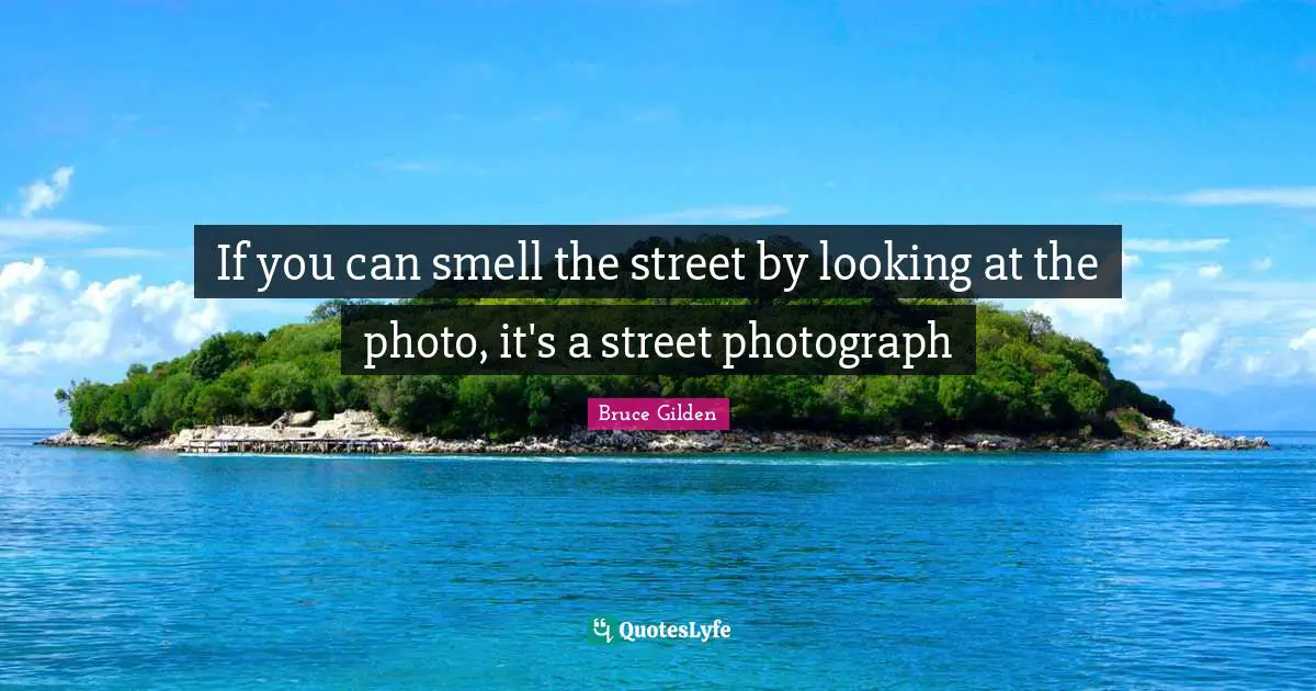 If you can smell the street by looking at the photo, it's a street photograph