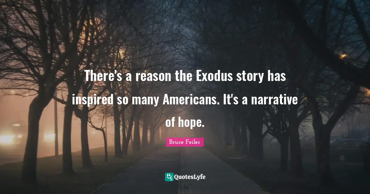 There's a reason the Exodus story has inspired so many Americans. It's a narrative of hope.