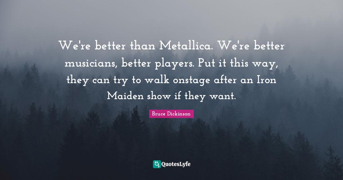 Best Iron Maiden Quotes with images to share and download for free at
