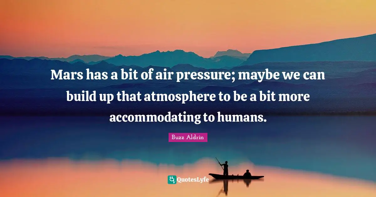 Mars has a bit of air pressure; maybe we can build up that atmosphere to be a bit more accommodating to humans.